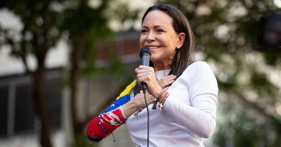 María Corina Machado, líder opositora de Venezuela