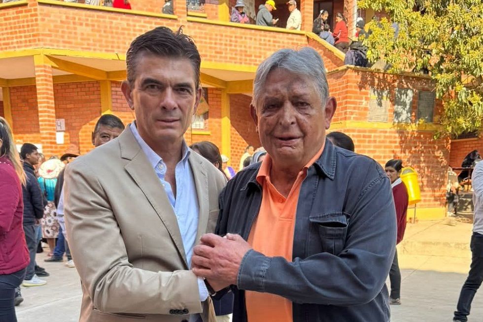 Rodrigo Paz Pereira (i) y Jaime Paz Zamora en una aparición anterior.