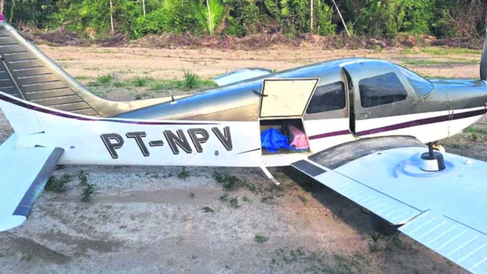 La avioneta atrapada en Brasil con 500 kilos de cocaína sería de un piloto boliviano, según la Policía Federal de Brasil.