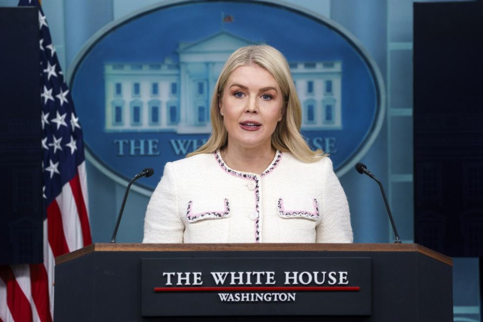 portavoz de la Administración Trump, Karoline Leavitt.