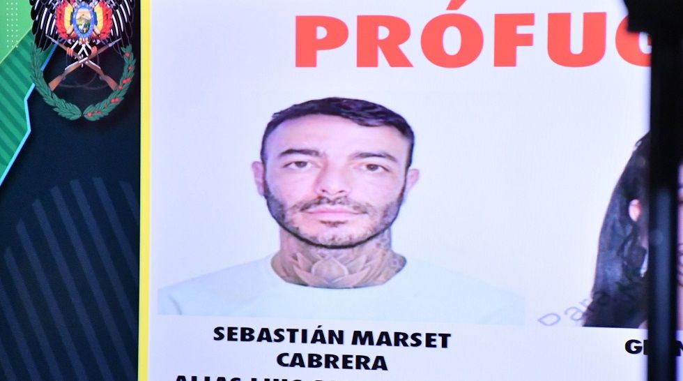 El aviso de búsqueda del narcotraficante Sebastián Marset.