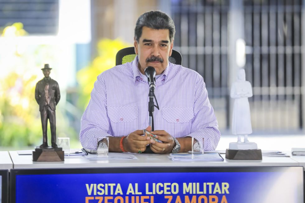 Nicolás Maduro en una de sus últimas apariciones.