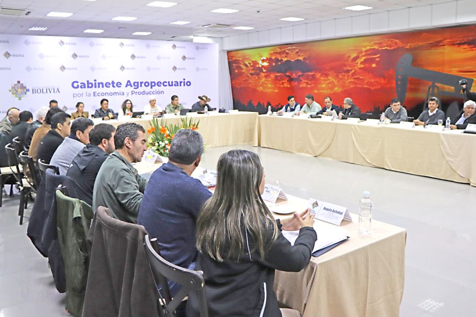 DIÁLOGO. Una reunión de la CAO e industrias oleaginosas con las autoridades del Gobierno.
