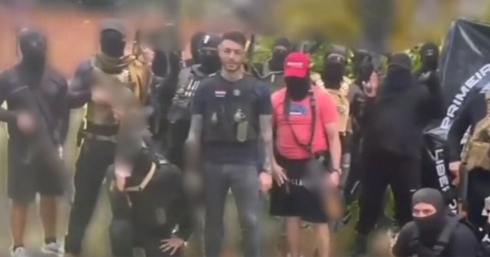 Marset en el reciente video donde apareció armado.