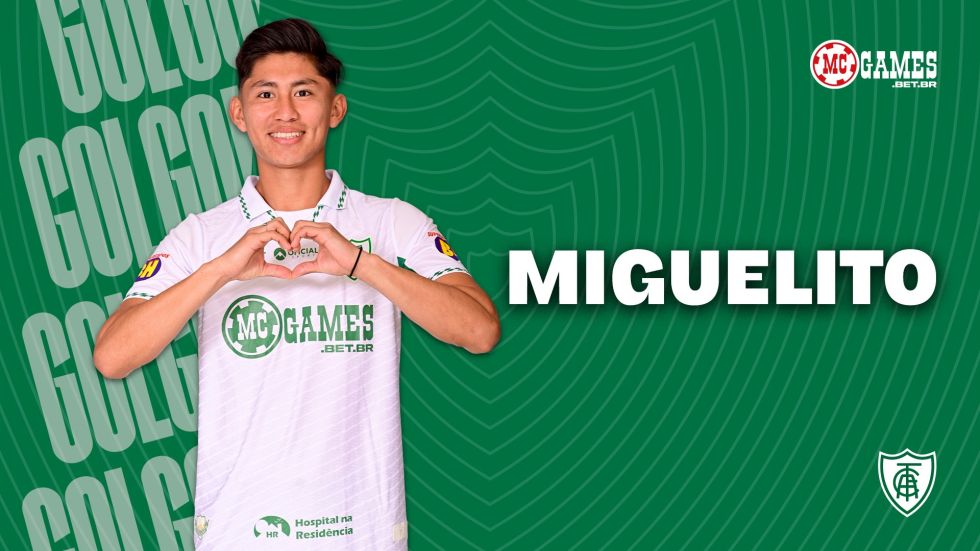 La imagen que publicó el América Mineiro sobre el gol de Miguel Terceros.