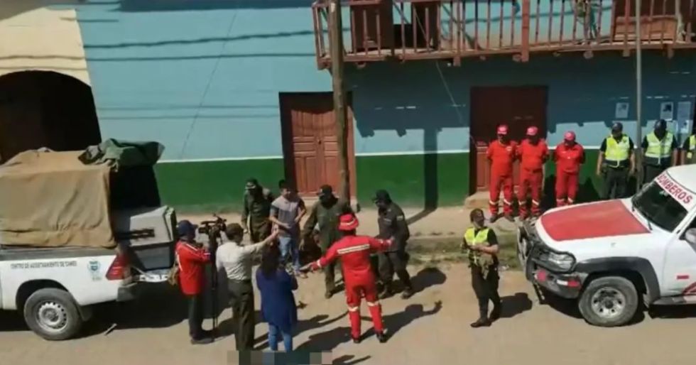 El herido fue trasladado de emergencia a un centro médico.