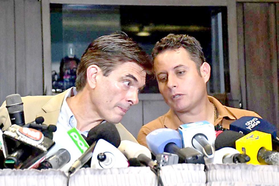 BINOMIO. El presidente electo, Rodrigo Paz, y el vicepresidente electo, Edmand Lara.