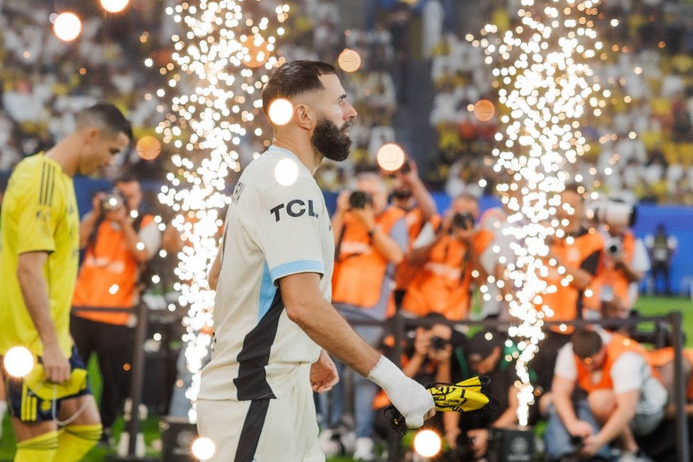 Karim Benzema (d) junto a Cristiano Ronaldo.