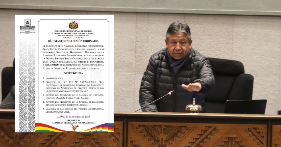 Según la convocatoria oficial, el principal punto del orden del día será el tratamiento del proyecto de ley 547/2024-2025.