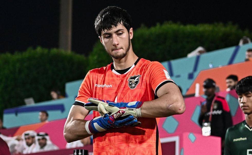 El portero de la Selección Boliviana Sub 17, Gerónimo Govea.