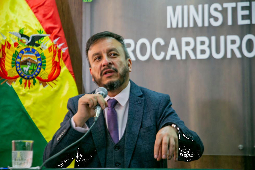 El ministro de Hidrocarburos, Mauricio Medinaceli. 