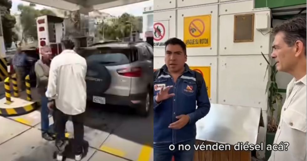 Paz visit{o de forma sorpresiva un surtidor en la ciuda de La Paz.