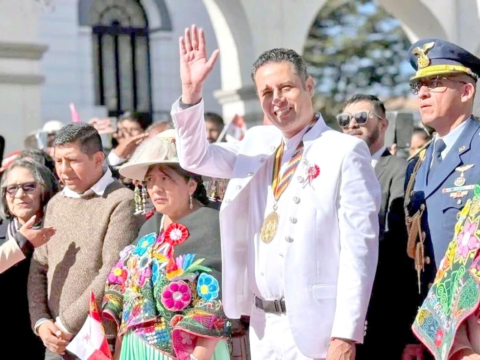 POTOSÍ. El Vicepresidente participó de los actos por el aniversario cívico de la Villa Imperial.