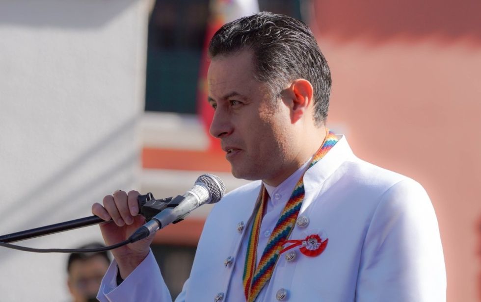 El vicepresidente Edmand Lara en Potosí. 
