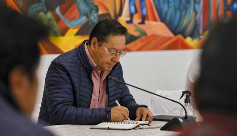 El expresidente Luis Arce. 