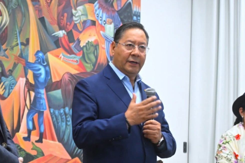 Una de las últimas apariciones públicas de Luis Arce. 