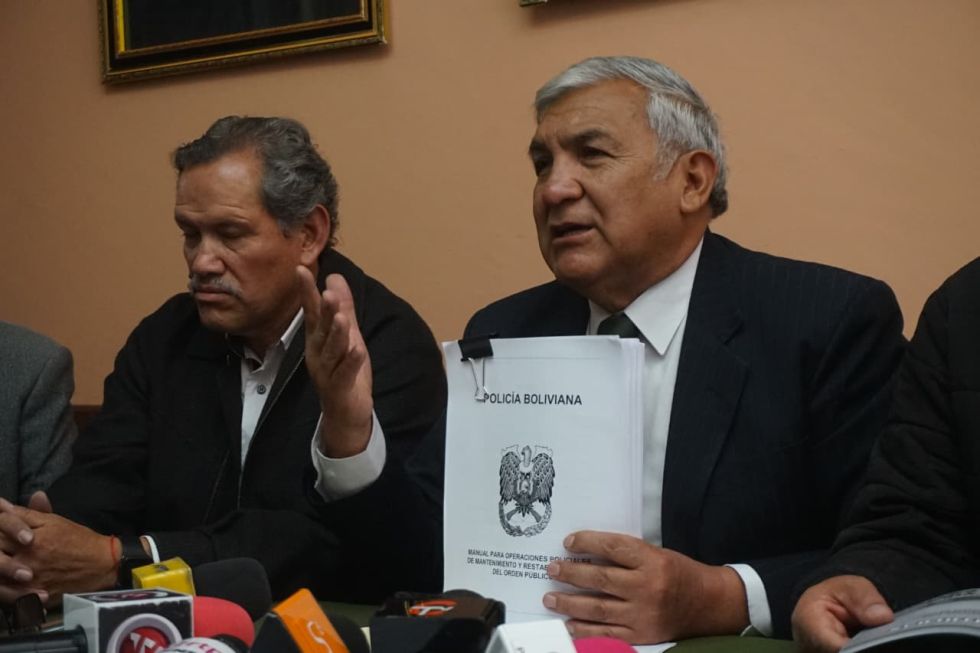 Generales del servicio pasivo de la Policía Boliviana. 