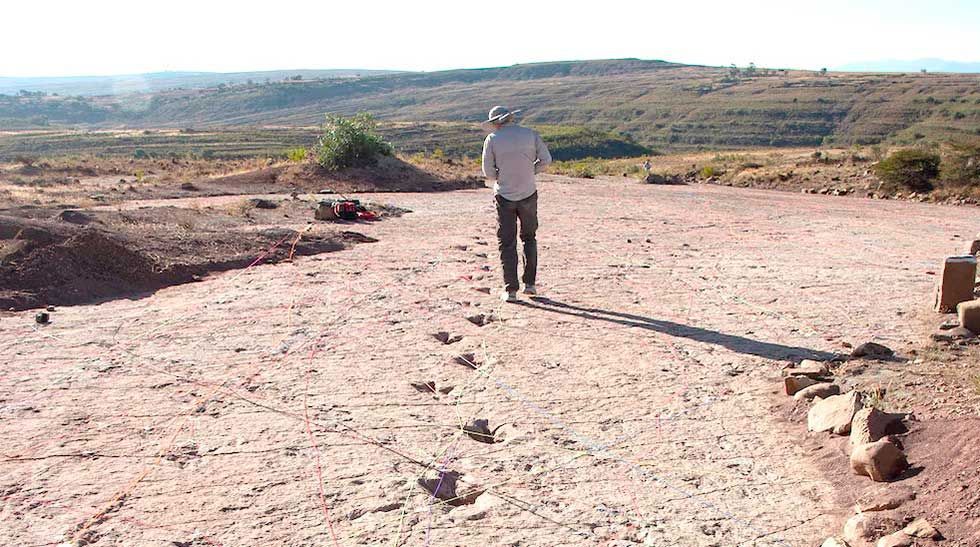 Las huellas de dinosaurio en Toro Toro. 