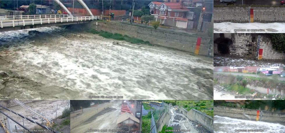 El monitoreo de los ríos de La Paz. 