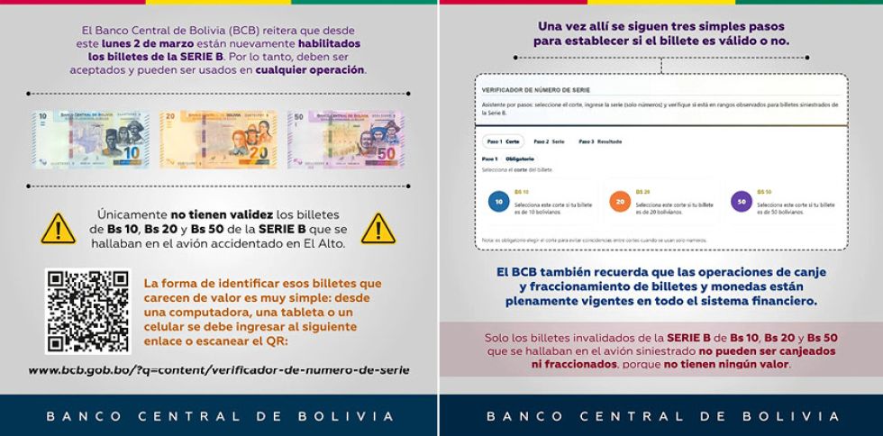 Aún hay desconfianza con los billetes Serie B