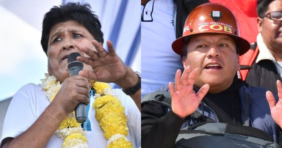 Evo Morales y Mario Argollo