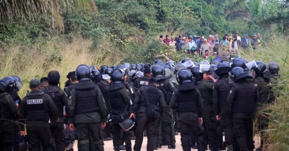 Anterior encuentro entre la Policía y sectores movilizados