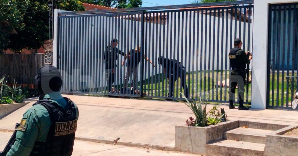 Escena del doble asesinato en Santa Cruz.